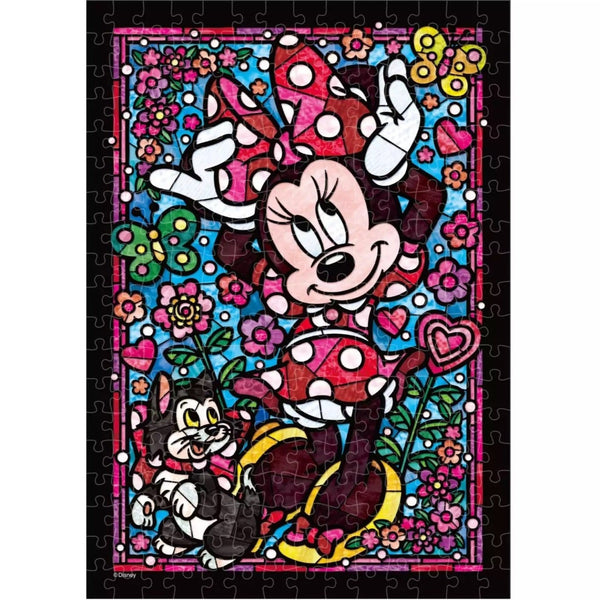Tenyo Disney Minnie Mouse Stained Glass Jigsaw Puzzle 266pcs