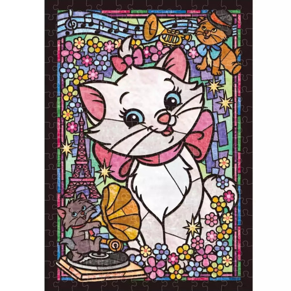 Tenyo Disney The Aristocats Marie Stained Glass Jigsaw Puzzle 266pcs