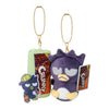 Twinkle Glory Bad Badtz-Maru plush keychain with a Crunky chocolate bar accessory and character tag