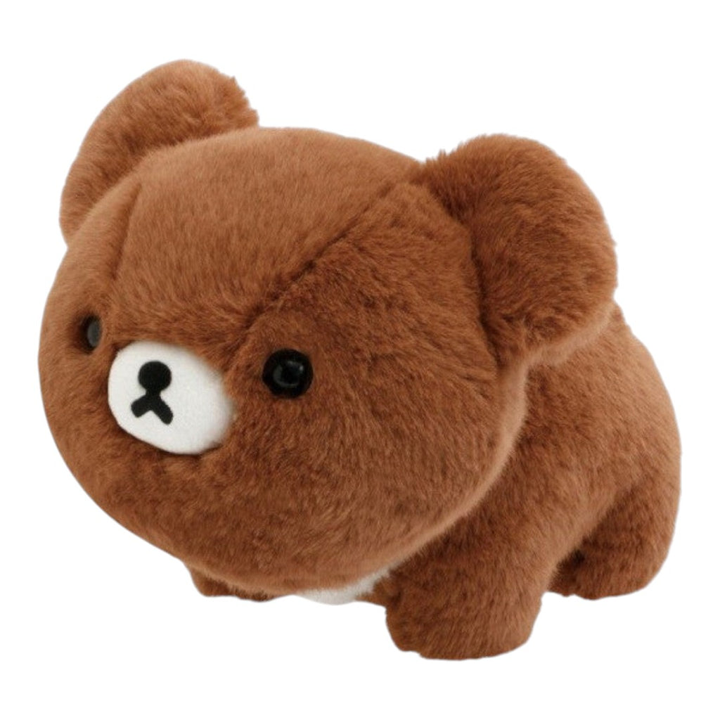 Twinkle Glory San-X Chairoikoguma brown polyester plush toy in a cute laying down pose