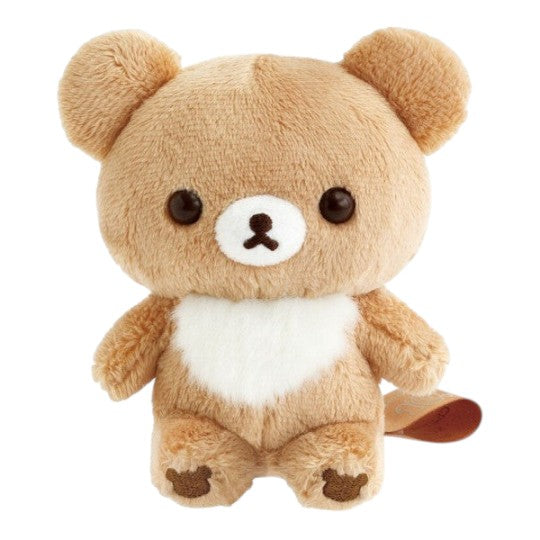 Twinkle Glory San-X Chairoikoguma 10th anniversary plush toy in soft brown polyester with white chest patch
