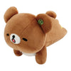 Twinkle Glory San-X Chairoikoguma plush toy with a sleepy expression, made of soft brown polyester fabric.