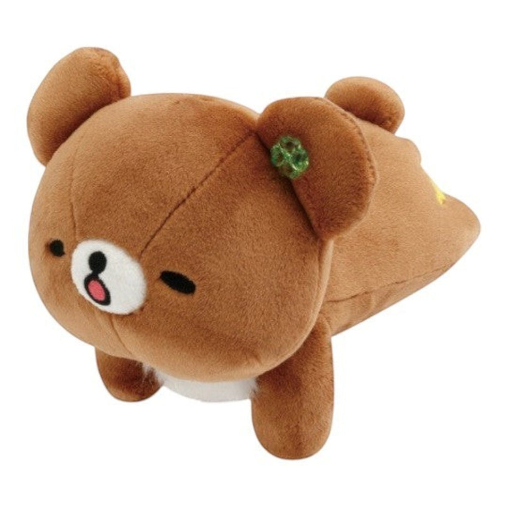 Twinkle Glory San-X Chairoikoguma plush toy with a sleepy expression, made of soft brown polyester fabric.