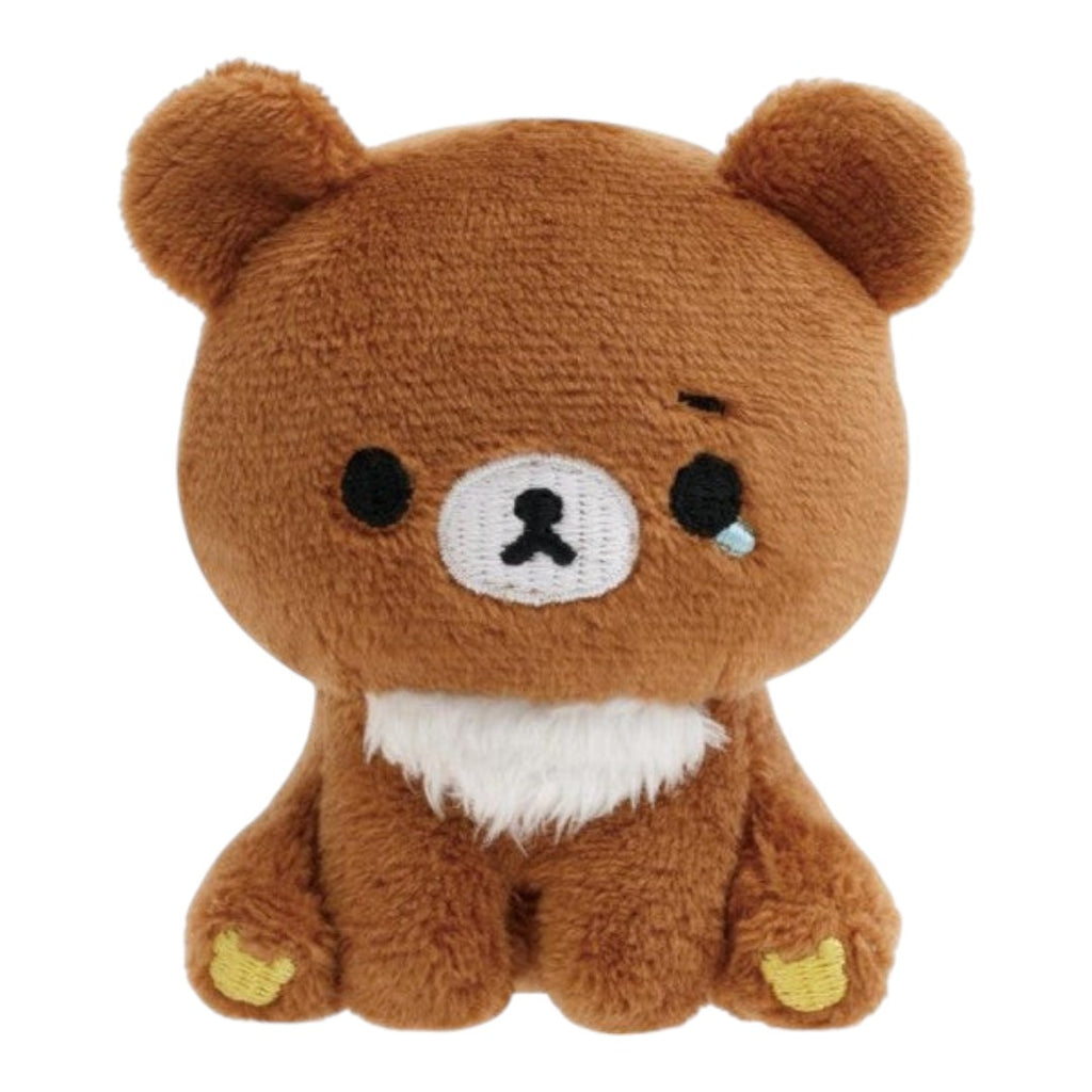 Twinkle Glory San-X Rilakkuma Chairoikoguma Tear Tenori plush toy with brown soft polyester and embroidered details