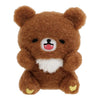 Twinkle Glory San-X Rilakkuma Chairoikoguma brown plush toy with embroidered features from Kumakyun Days collection