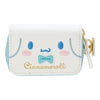 Twinkle Glory Sanrio Cinnamoroll white PU leather key case with embroidered character face and external buckle