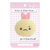 Twinkle Glory San-X Sumikko Gurashi Ebiten no Shippo plush badge featuring a crying fried shrimp tail character