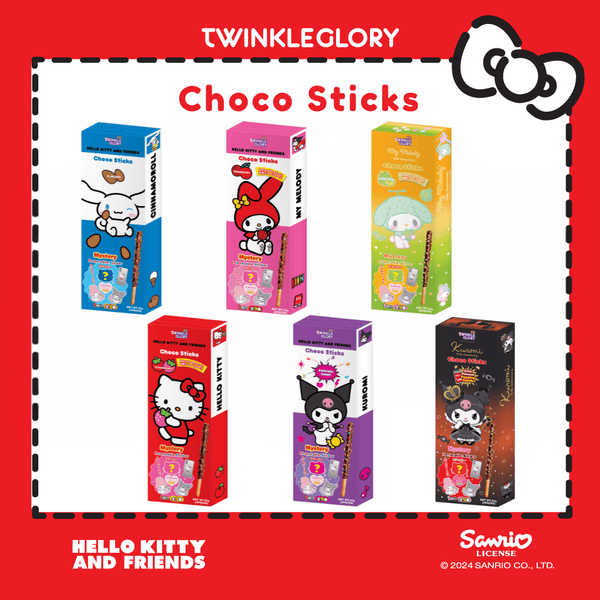 Twinkle Glory Hello Kitty and Friends Assorted Choco Stick 45g - Twinkle Glory