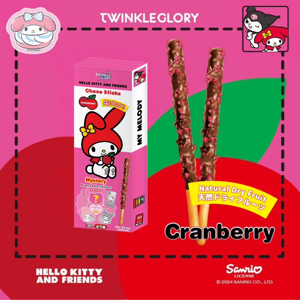Twinkle Glory Hello Kitty and Friends Assorted Choco Stick 45g - Twinkle Glory