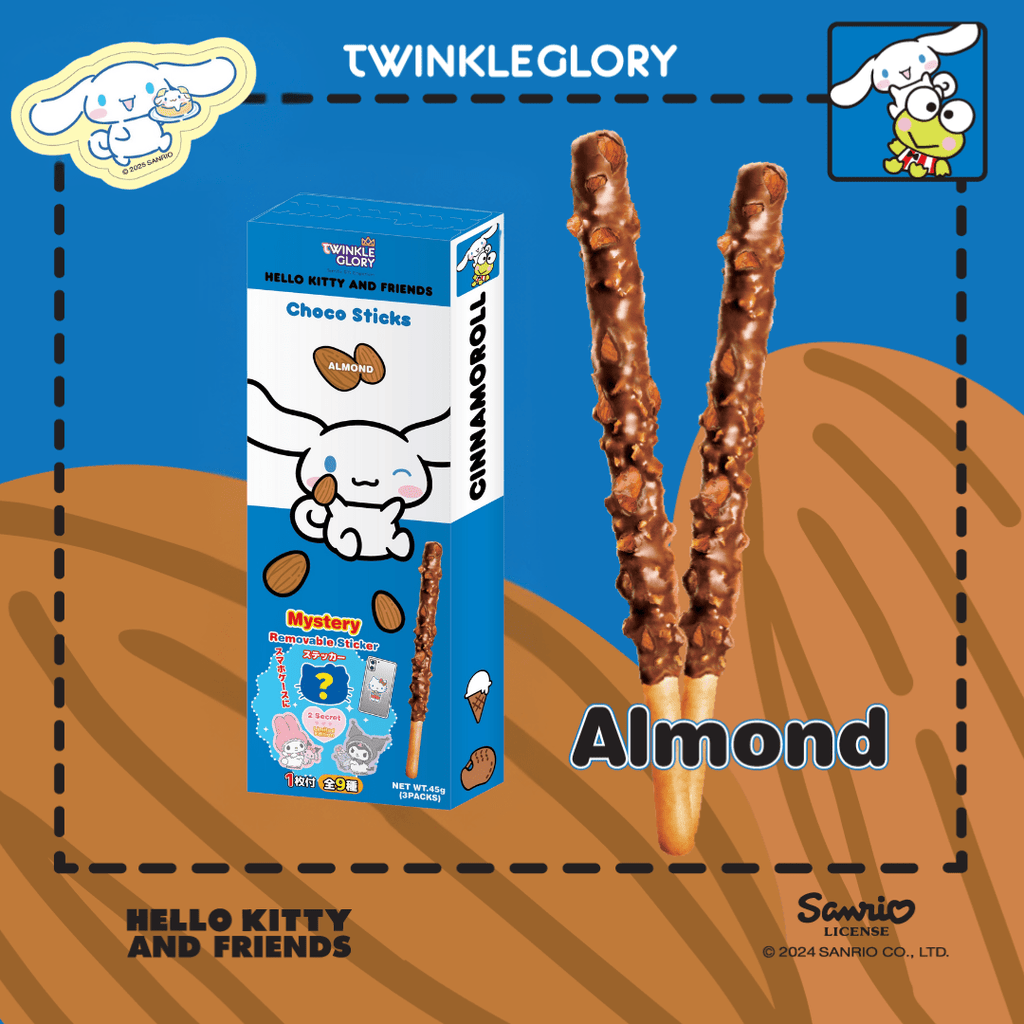 Twinkle Glory Hello Kitty and Friends Assorted Choco Stick 45g - Twinkle Glory