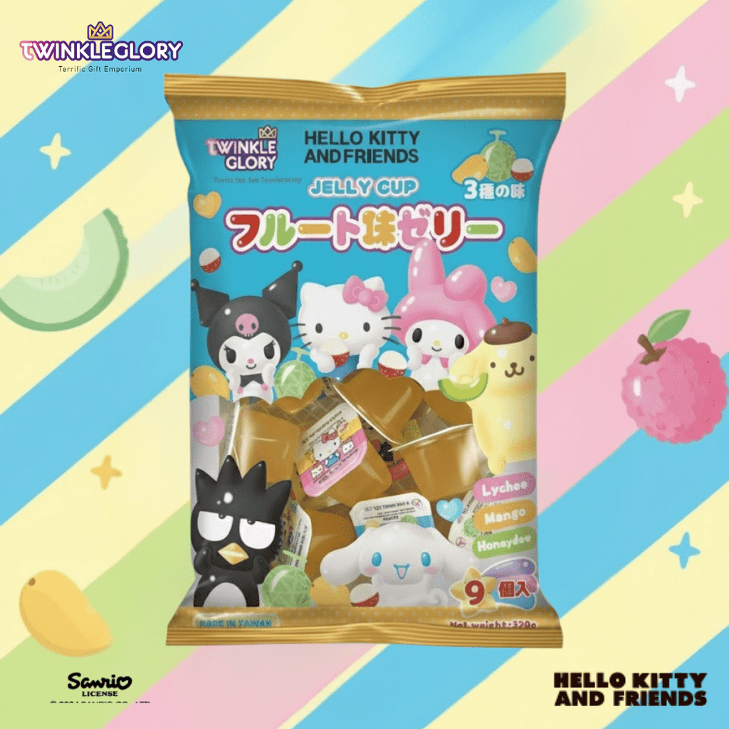 Twinkle Glory Hello Kitty and Friends Assorted Jelly Cup 320g - Twinkle Glory