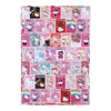Twinkle Glory Hello Kitty clipboard featuring a vibrant collage of various Hello Kitty character illustrations