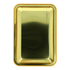 Twinkle Glory Hello Kitty rectangular gold metal pen tray made from durable tin plate for desk organization.
