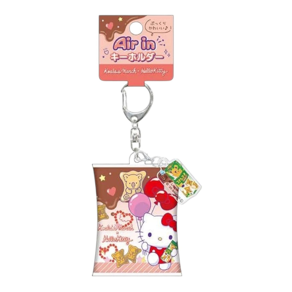 Twinkle Glory Hello Kitty Koala's March PVC keychain featuring a cute character design with a metal clip.
