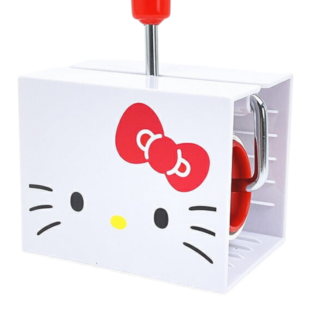 Twinkle Glory Hello Kitty sticky roller cleaner with white ABS case and iconic red bow design