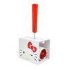 Twinkle Glory Hello Kitty sticky roller cleaner with a white ABS case and a bright red handle for lint removal