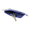 Twinkle Glory Demon Slayer Inosuke key case with retractable reel and blue zip closure for secure key storage