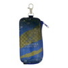 Twinkle Glory Demon Slayer Inosuke key case featuring a blue and gold patterned PVC design with a retractable reel