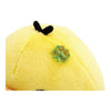 Twinkle Glory San-X Kiiroitori plush featuring soft yellow polyester fabric and a green clover charm detail