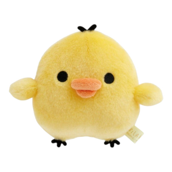 Twinkle Glory San-X Kiiroitori small yellow plush toy with orange beak and black eyes in a standing pose