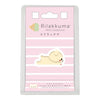 Twinkle Glory San-X Korilakkuma flocked figure in white, featuring a soft velvety texture in original packaging.