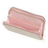 Twinkle Glory San-X Korilakkuma travel wallet in cream and pink polyester with multiple internal compartments