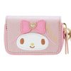 Twinkle Glory Sanrio My Melody pink PU leather key case with a cute bow detail and secure zipper closure