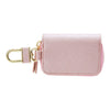 Twinkle Glory Sanrio My Melody pink PU leather key case with a gold buckle and zipper closure