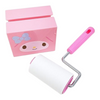 Twinkle Glory My Melody sticky roller cleaner with a pink ABS storage case and a white adhesive lint roller