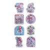 Twinkle Glory Sanrio My Melody water decal sticker sheet featuring shimmering sequins inside cute liquid capsules