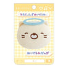 Twinkle Glory San-X Sumikko Gurashi Neko plush badge featuring a smiling cat character with a blue angel halo
