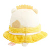 Twinkle Glory San-X Sumikko Gurashi Neko plush in a yellow waitress outfit seen from the back