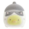 Twinkle Glory San-X Sumikko Gurashi Penguin? tenori plush wearing a grey and white cat costume