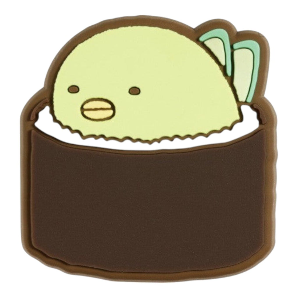 Twinkle Glory San-X Sumikko Gurashi Penguin? rubber magnet featuring the character inside a sushi roll design