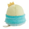 Twinkle Glory San-X Sumikko Gurashi Penguin? Tenori plush wearing a blue cape and yellow crown, back view