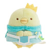 Twinkle Glory San-X Sumikko Gurashi Penguin? Tenori plush wearing a crown and blue cape from Kingdom of the Sky.