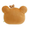 Twinkle Glory San-X Rilakkuma super mochi mochi tan and cream plush bear pillow with a small character topper