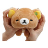 Twinkle Glory 19cm San-X Rilakkuma plush toy with a sleepy face expression held in hands