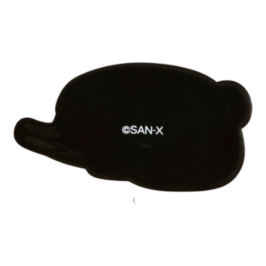 Twinkle Glory San-X Rilakkuma Anytime Sushi rubber magnet back view showing the magnetic surface and branding