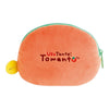 Twinkle Glory San-X Uso Tantei Tomanto plush pouch in orange with green zipper and embroidered character logo