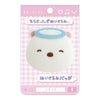 Twinkle Glory San-X Sumikko Gurashi Shirokuma plush badge featuring a white polar bear with a blue angel halo
