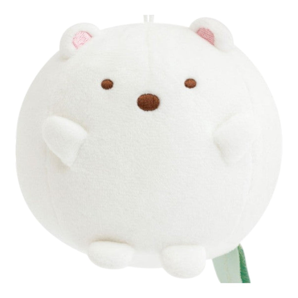 Twinkle Glory San-X Sumikko Gurashi Shirokuma round white polar bear plush with a hanging strap
