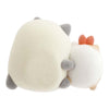 Twinkle Glory San-X Sumikko Gurashi plush set of Tonkatsu and Ebifurai-no-shippo in cat costumes, back view
