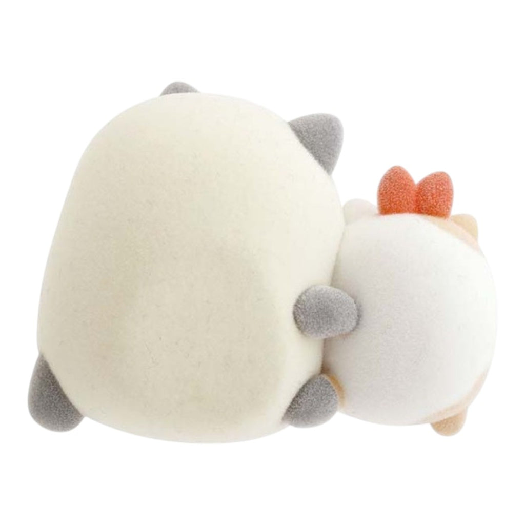 Twinkle Glory San-X Sumikko Gurashi plush set of Tonkatsu and Ebifurai-no-shippo in cat costumes, back view