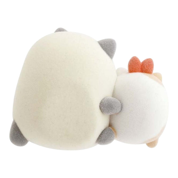 Twinkle Glory San-X Sumikko Gurashi plush set of Tonkatsu and Ebifurai-no-shippo in cat costumes, back view