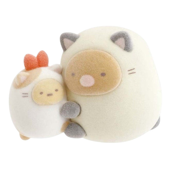 Twinkle Glory San-X Sumikko Gurashi Ebifurai-no-shippo and Tonkatsu plush set in cute cat costumes