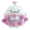 Twinkle Glory San-X Sumikko Gurashi Tenori plush toy featuring a cute character dressed in a purple grape fruit outfit