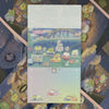 Twinkle Glory San-X Sumikko Gurashi memo pad featuring Kingdom of the Sky campfire illustration on paper sheets
