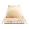 Twinkle Glory San-X Sumikko Gurashi Neko plush in a cat costume, back view showing the character in a small box