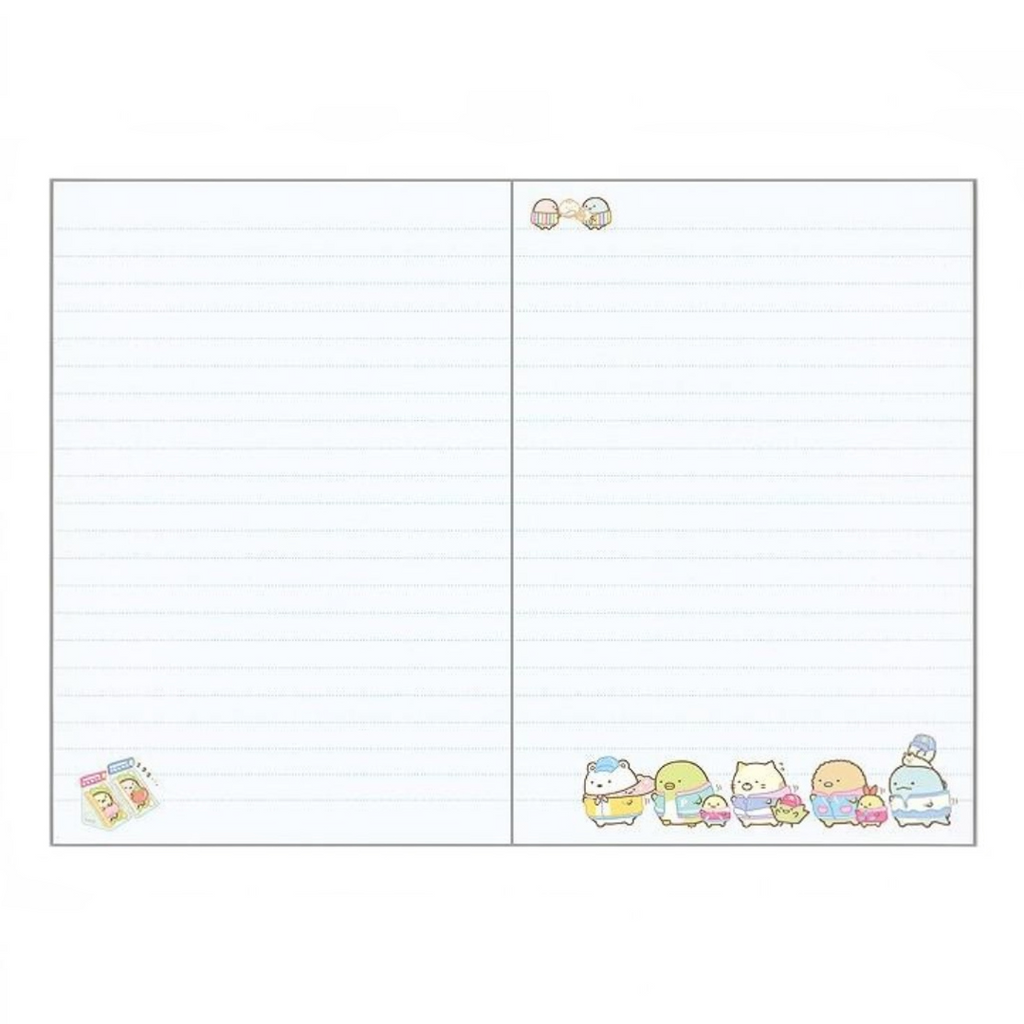 Twinkle Glory San-X Sumikko Gurashi Crane Game planner diary interior pages with cute character illustrations